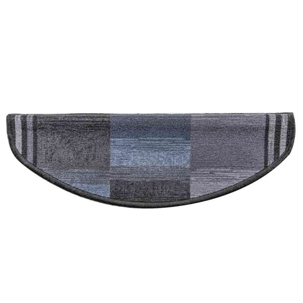 vidaXL selvklæbende trappemåtter 5 stk. 65x21x4 cm sort og grå