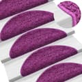 Miniatyrbillede 3 af 9: vidaXL trappemåtter 10 stk. 65x21x4 cm violet
