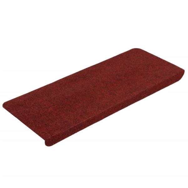 vidaXL selvklæbende trappemåtter 15 stk. 65x24,5x3,5 cm rød