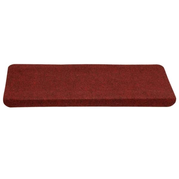 vidaXL selvklæbende trappemåtter 15 stk. 65x24,5x3,5 cm rød