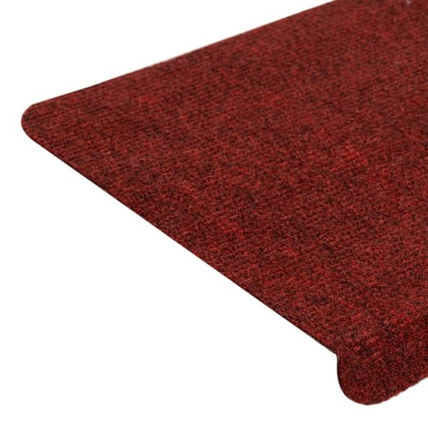 vidaXL selvklæbende trappemåtter 15 stk. 65x24,5x3,5 cm rød