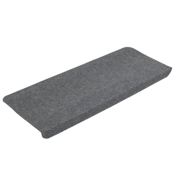 vidaXL selvklæbende trappemåtter 15 stk. 65x24,5x3,5 cm grå