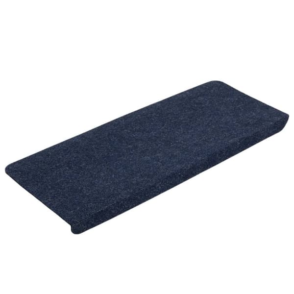 vidaXL selvklæbende trappemåtter 15 stk. 65x24,5x3,5 cm blå
