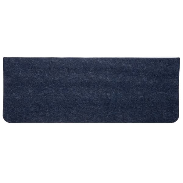 vidaXL selvklæbende trappemåtter 15 stk. 65x24,5x3,5 cm blå