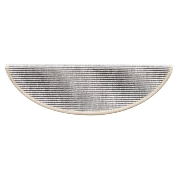 vidaXL Selvklebende trappematter 15 stk 56x17x3 cm sølv