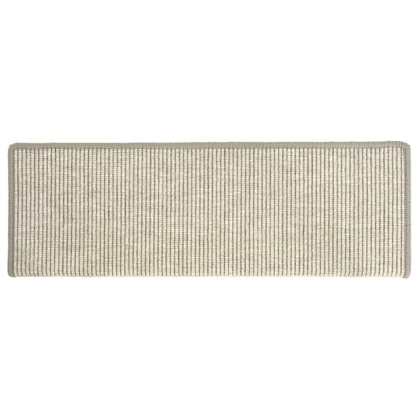 vidaXL selvklæbende trappetrinsmåtter 15 stk. 65x21x4 cm sølvfarvet