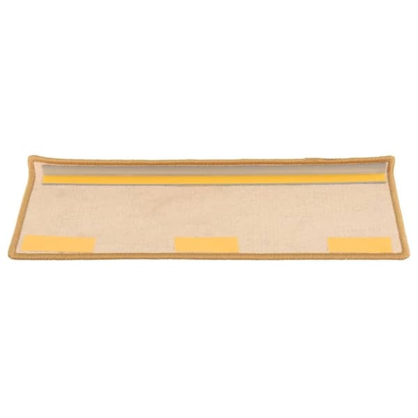 vidaXL selvklæbende trappetrinsmåtter 15 stk. 65x21x4 cm orange