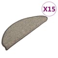 Miniatyrbillede 1 af 9: vidaXL selvklæbende trappetrinsmåtter 15 stk. 65x21x4 cm grå og beige