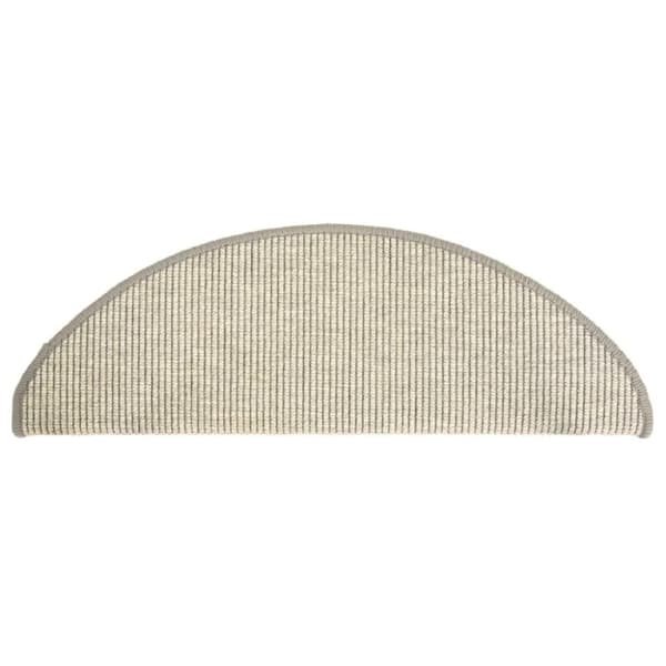 vidaXL Itsekiinnittyvät porrasmatot 15 kpl hopea 65x21x4 cm