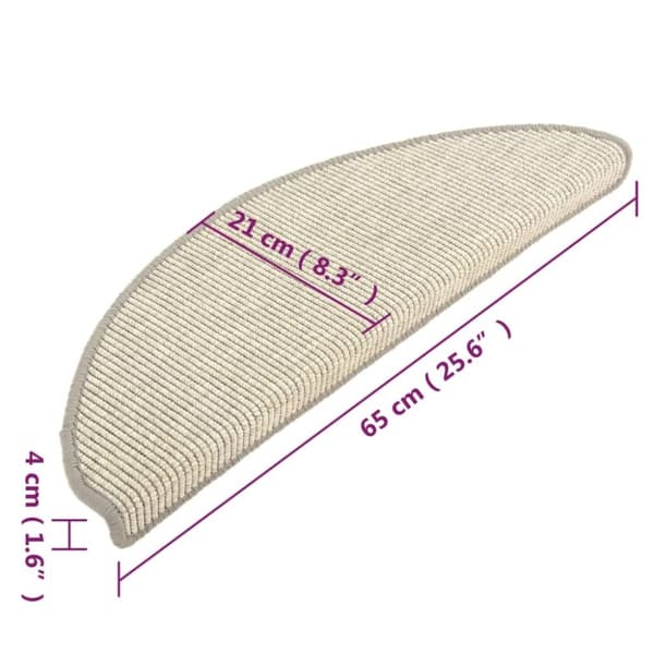 vidaXL Itsekiinnittyvät porrasmatot 15 kpl hopea 65x21x4 cm