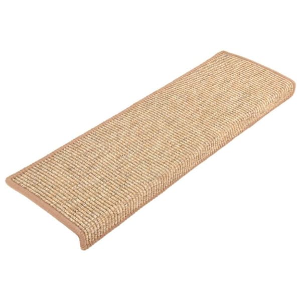vidaXL Selvklebende trappematter 15 stk 65x21x4 cm lysebrun