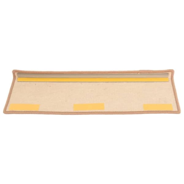 vidaXL Selvklebende trappematter 15 stk 65x21x4 cm lysebrun