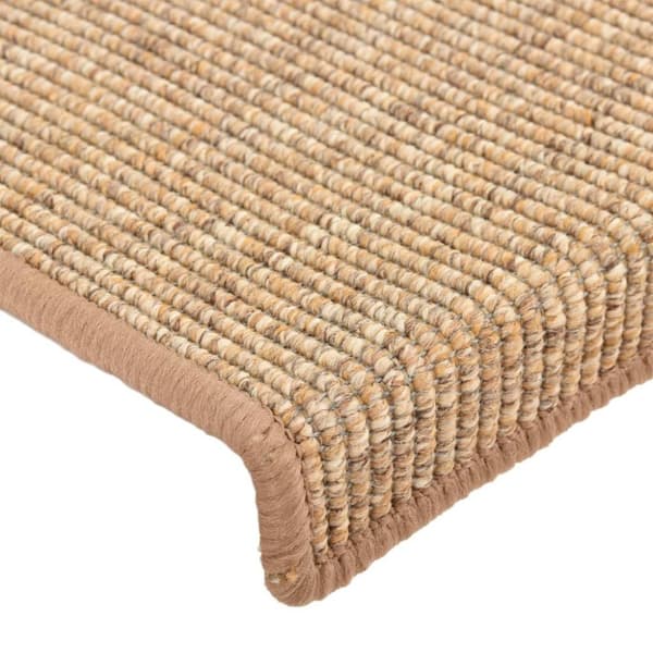 vidaXL Selvklebende trappematter 15 stk 65x21x4 cm lysebrun