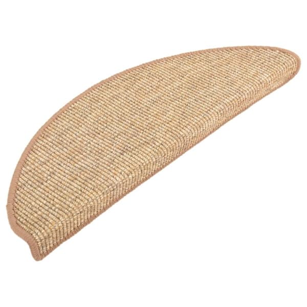 vidaXL Selvklebende trappematter 15 stk 65x21x4 cm lysebrun