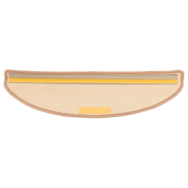 vidaXL Selvklebende trappematter 15 stk 65x21x4 cm lysebrun