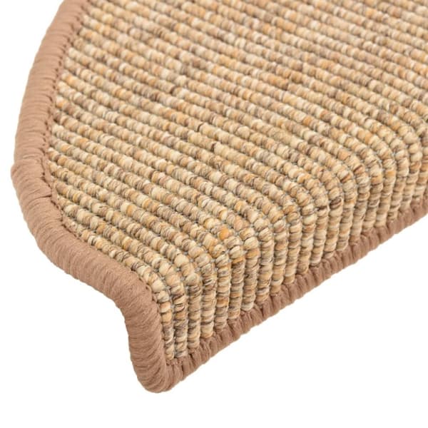 vidaXL Selvklebende trappematter 15 stk 65x21x4 cm lysebrun