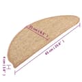 Miniatyrbilde 8 av 8: vidaXL Selvklebende trappematter 15 stk 65x21x4 cm lysebrun