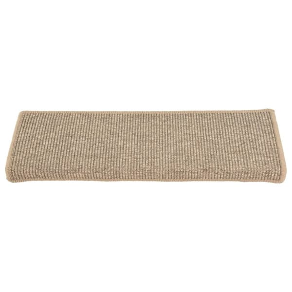 vidaXL Itsekiinnittyvät porrasmatot 15 kpl tumma beige 65x21x4 cm