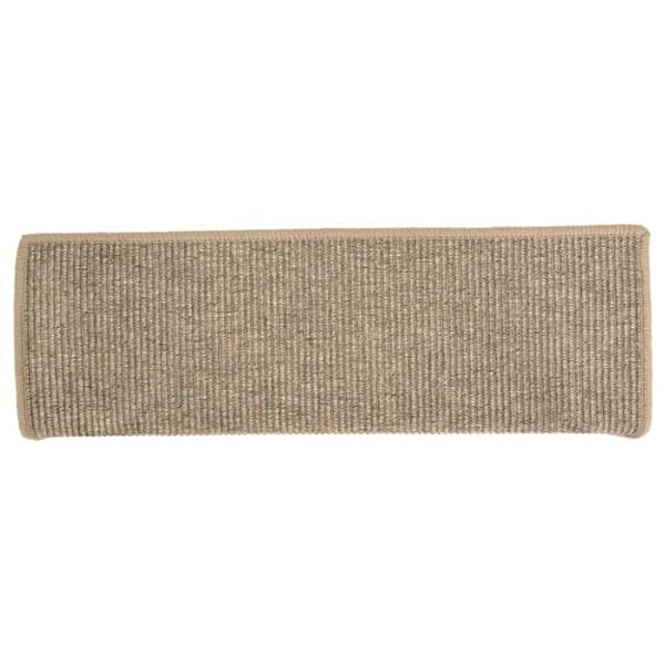 vidaXL Itsekiinnittyvät porrasmatot 15 kpl tumma beige 65x21x4 cm