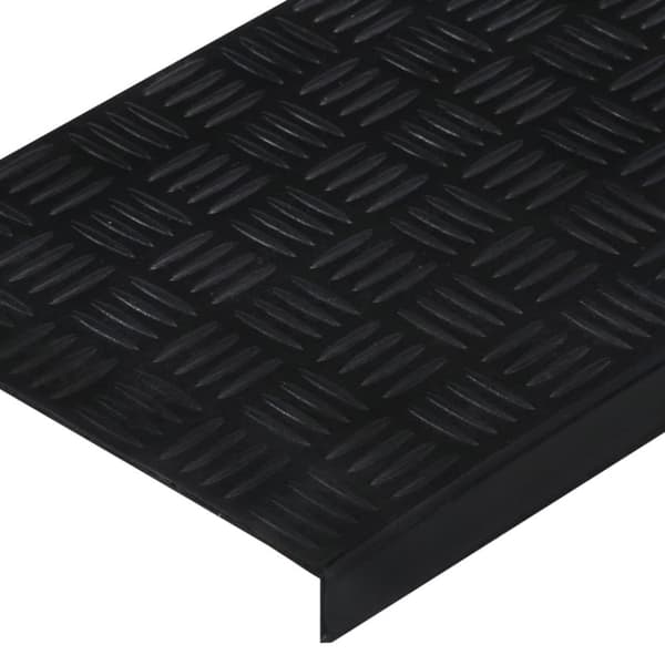 vidaXL trappemåtter 10 stk. 25x75 cm gummi