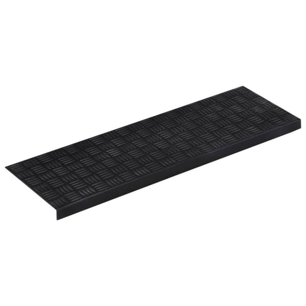 vidaXL Trappstegsmattor 10 st 25x75 cm gummi