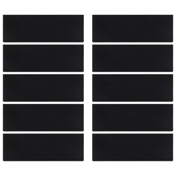 vidaXL Trappstegsmattor 10 st 25x75 cm gummi