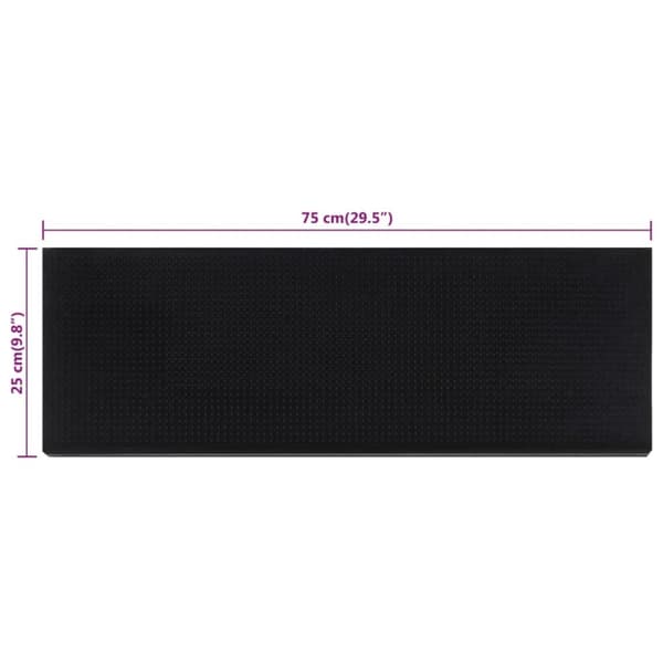 vidaXL trappemåtter 10 stk. 25x75 cm gummi