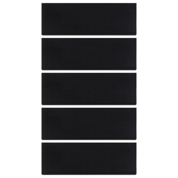 vidaXL Trappstegsmattor 5 st 25x75 cm gummi