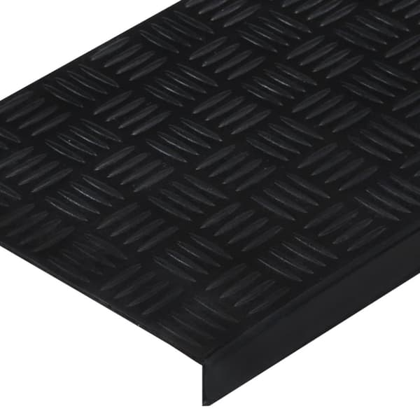vidaXL trappemåtter 5 stk. 25x75 cm gummi