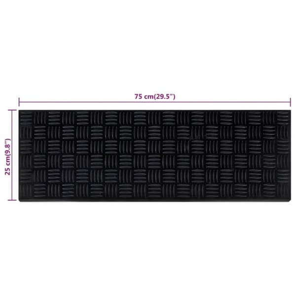 vidaXL trappemåtter 5 stk. 25x75 cm gummi