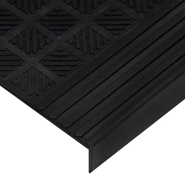 vidaXL trappemåtter 10 stk. 25x75 cm gummi