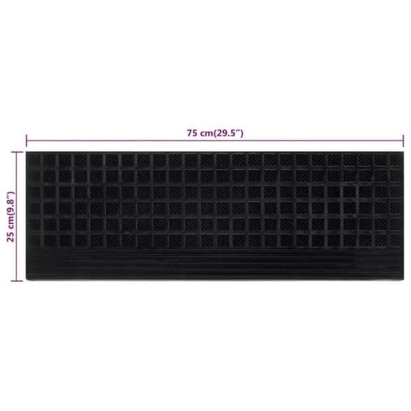 vidaXL trappemåtter 10 stk. 25x75 cm gummi