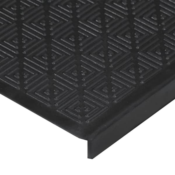 vidaXL trappemåtter 10 stk. 25x75 cm gummi