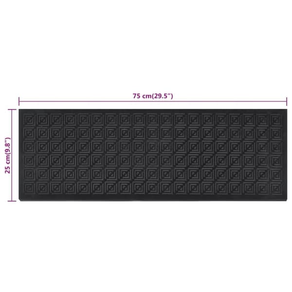 vidaXL trappemåtter 10 stk. 25x75 cm gummi