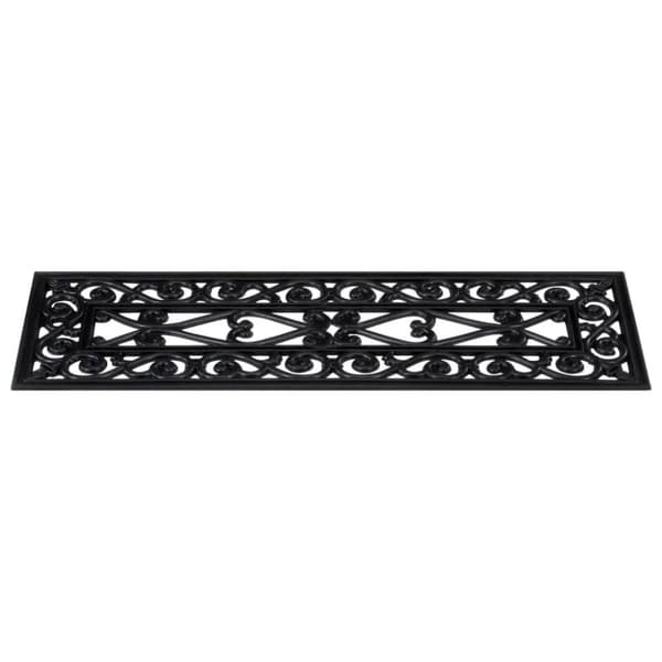vidaXL Trappstegsmattor 10 st 25x75 cm gummi