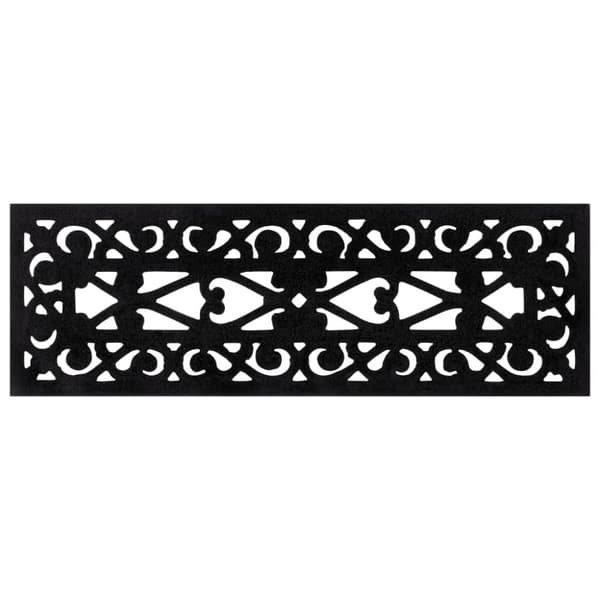 vidaXL Trappstegsmattor 10 st 25x75 cm gummi