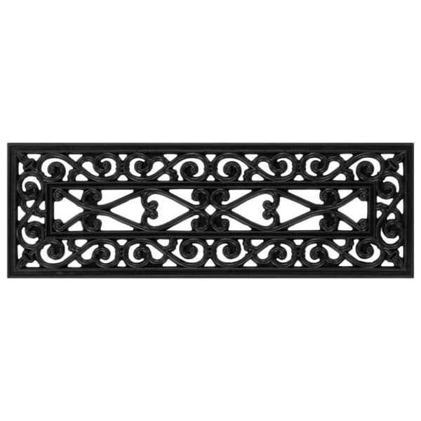 vidaXL Trappstegsmattor 10 st 25x75 cm gummi