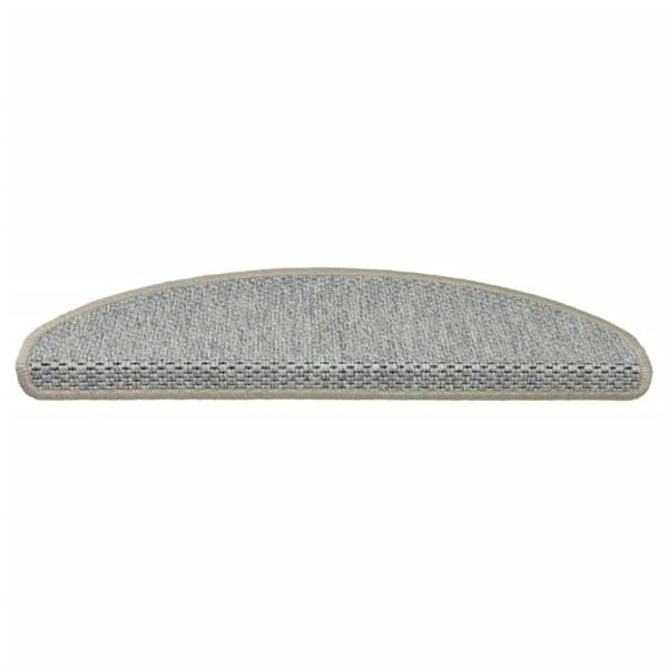 selvklæbende trappemåtte 15 stk. 65x21x4 cm sisal-look lysegrøn