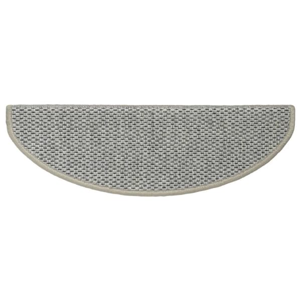 selvklæbende trappemåtte 15 stk. 65x21x4 cm sisal-look lysegrøn