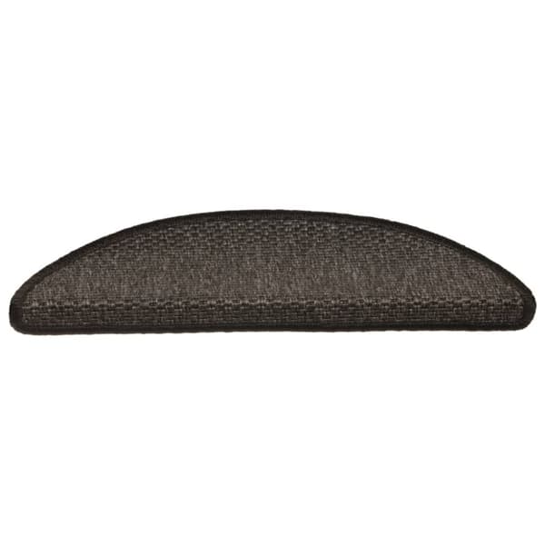 selvklæbende trappemåtter 15 stk. 56x17x3cm sisal-look antracit