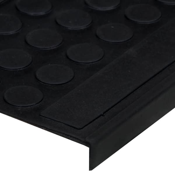 vidaXL Trappstegsmattor 5 st 25x75 cm gummi