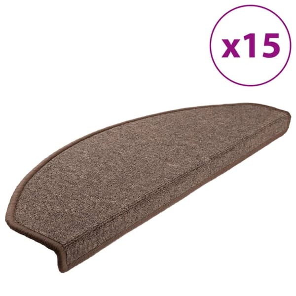 vidaXL Porrasmatot 15 kpl kahvinruskea 65 x 24 x 4 cm - Porrasmatot