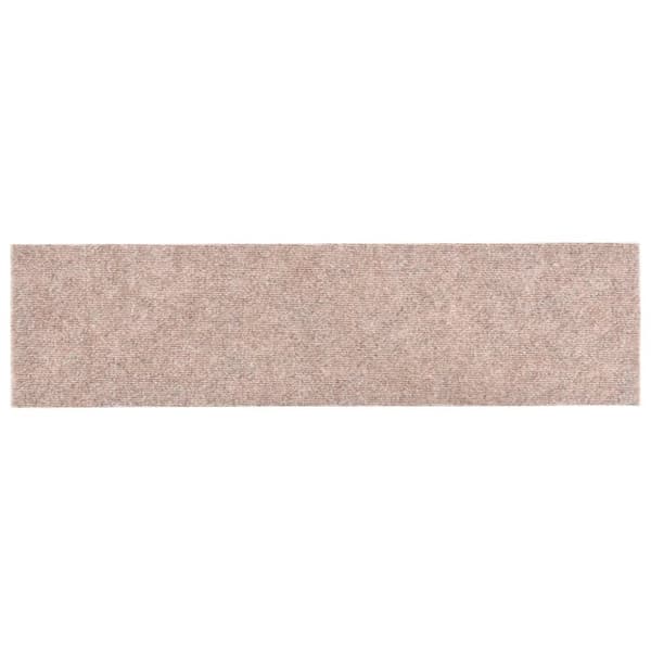 vidaXL selvklæbende trappemåtter 15 stk. 76x20 cm rektangulær lysebrun -  Tæpper til trappetrin