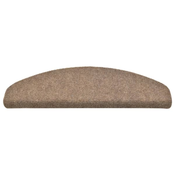 vidaXL Itsekiinnittyvät porrasmatot 15 kpl kerma 65x21x4 cm neulahuopa - Porrasmatot