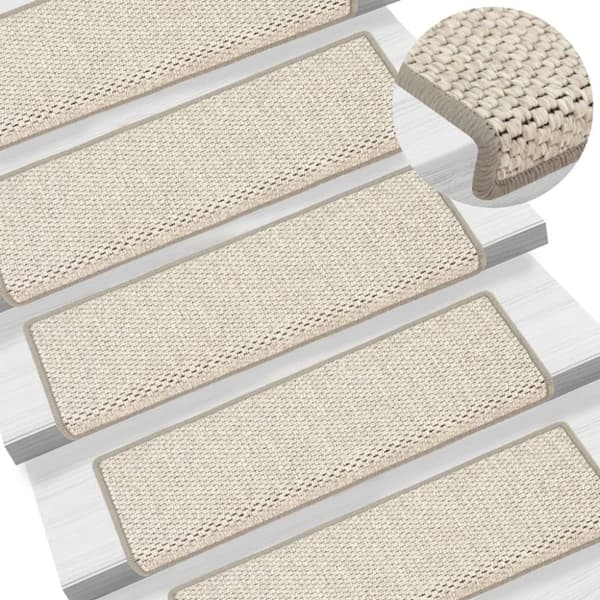 vidaXL Itsekiinnittyvät porrasmatot sisaltyyli 15 kpl 65x21x4 cm beige -  Porrasmatot