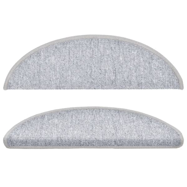 vidaXL 15 stk. trappemåtter 56 x 17 x 3 cm lysegrå -  Tæpper til trappetrin