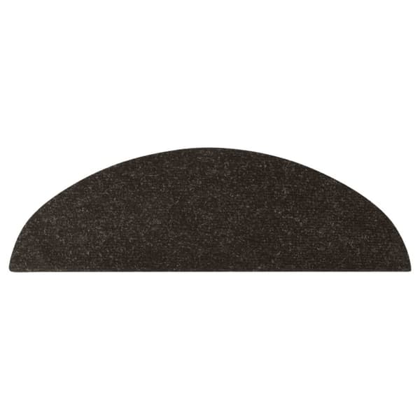 vidaXL Trappstegsmattor självhäftande 15 st 56x17x3 cm antracit - Trappmattor