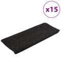 Pikkukuva 3 / 6: vidaXL Itsekiinnittyvät porrasmatot 15 kpl 65x24,5x3,5 cm antrasiitti -  Porrasmatot