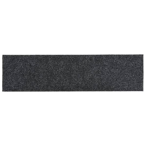 vidaXL Trappstegsmattor självhäftande 15 st 76x20 cm grå -  Trappmattor