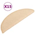 Pikkukuva 3 / 6: vidaXL Porrasmatot 15 kpl kerma 56x17x3 cm -  Porrasmatot